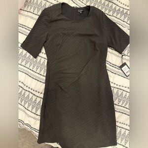 Nicole Miller Charcoal Pinstripe Dress